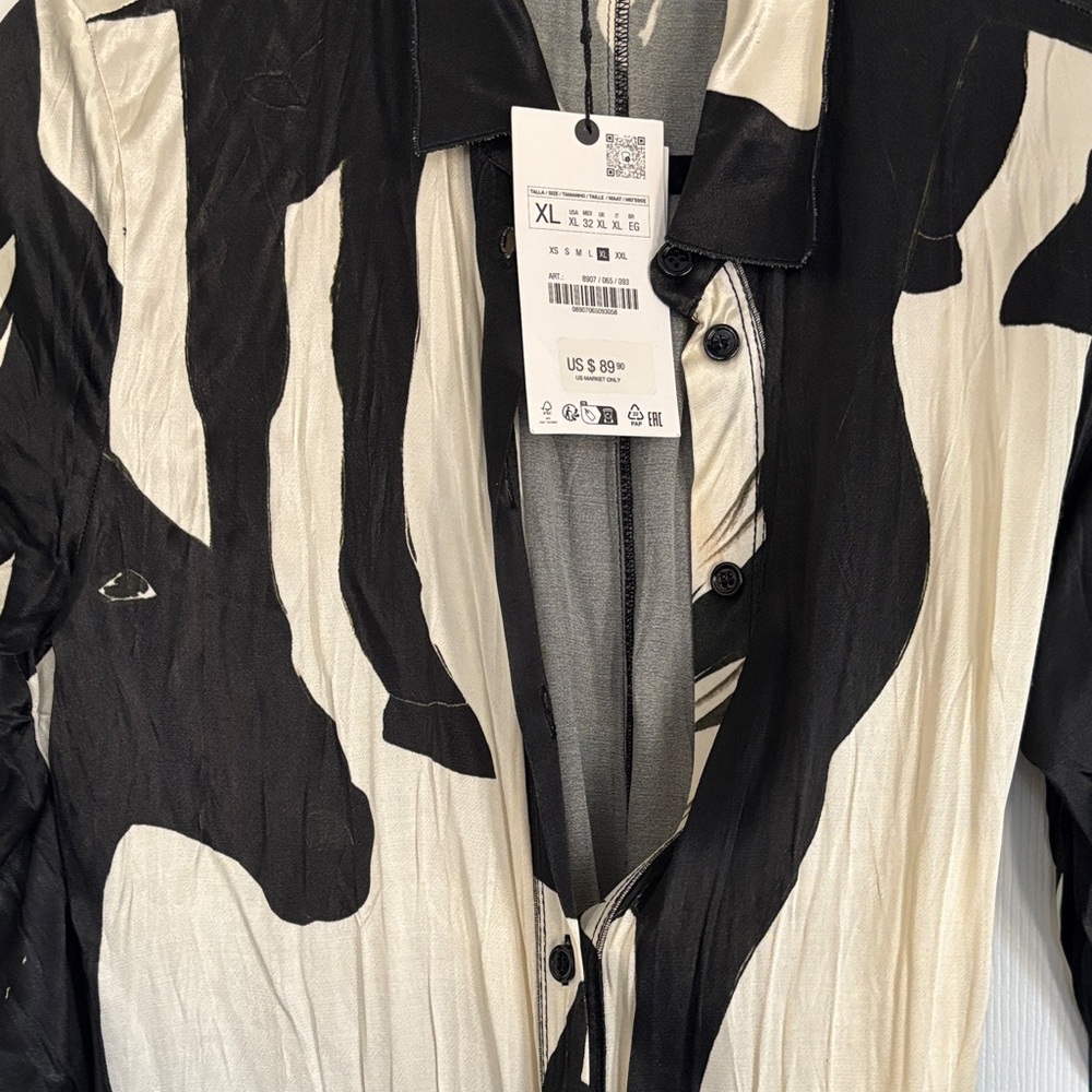 Black and White Women's Dress